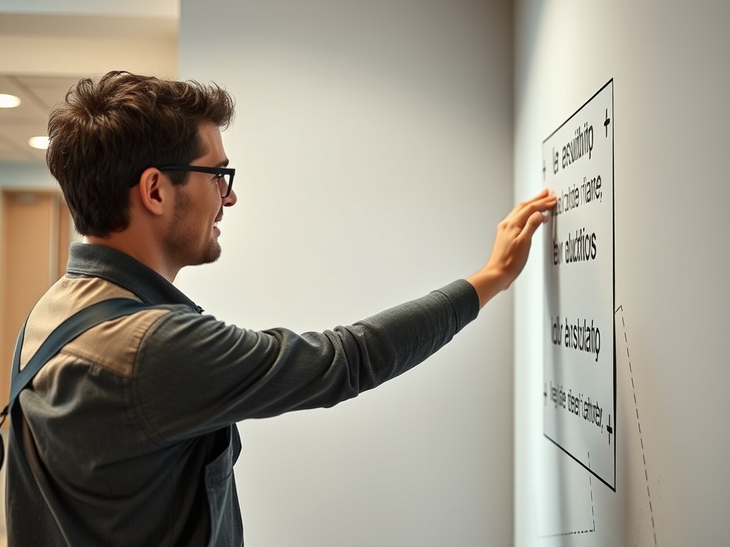 Interior signage, wayfinding, and wall graphics during renovations